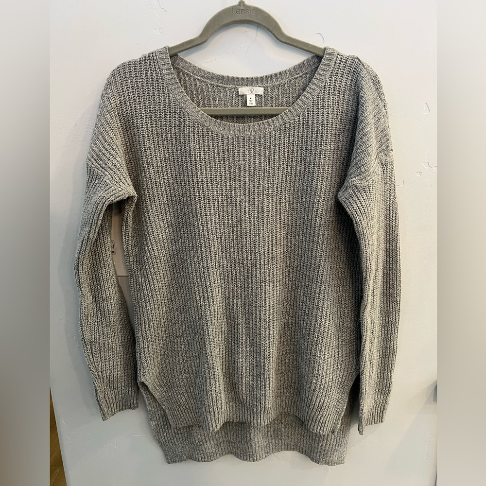 BP gray knit oversized sweater